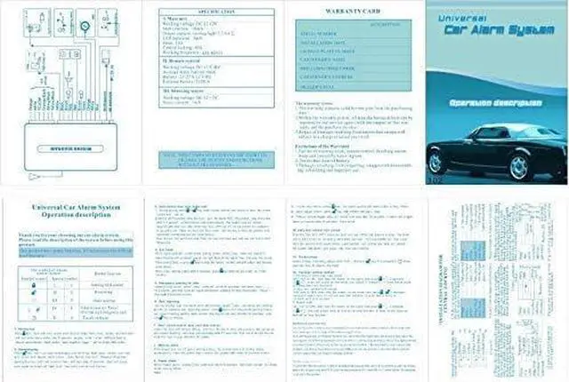 Alt view image 5 of 7 - Car Remote Central Locking Kit 4 Doors Keyless Entry System + Anti-theft Alarm Immobiliser System with Shock Sensor Universal Fits for All Ca
