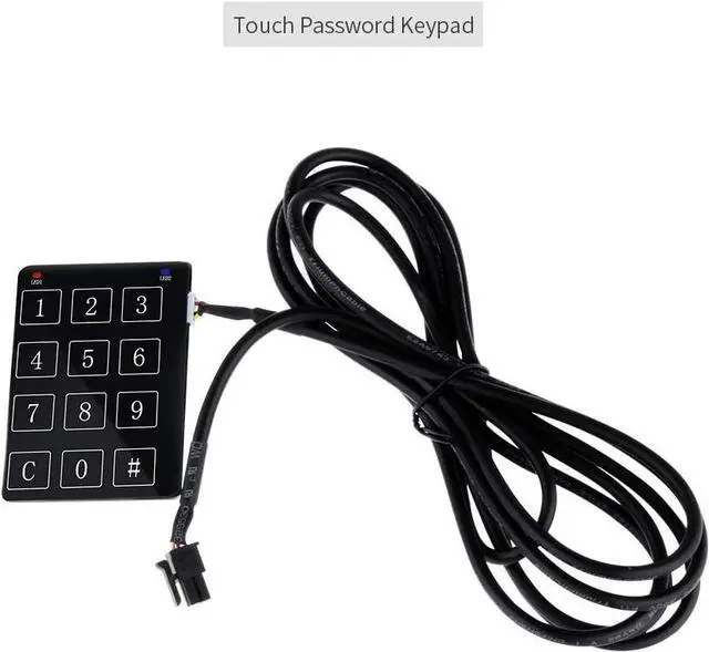 Alt view image 7 of 7 - EC002 Smart Key RFID PKE Car Alarm System Passive Keyless Entry Remote Starter Push Start Button & Touch Password Entry Hopping Code