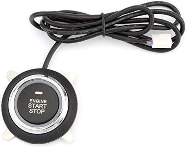 Alt view image 7 of 7 - Car Alarm System Push Start System Smart Key PKE Car Security Alarm Passive Keyless Entry Engine Start Stop Push Button Remote Starter Shock Sensor Alarm Universal for Most 12V Cars