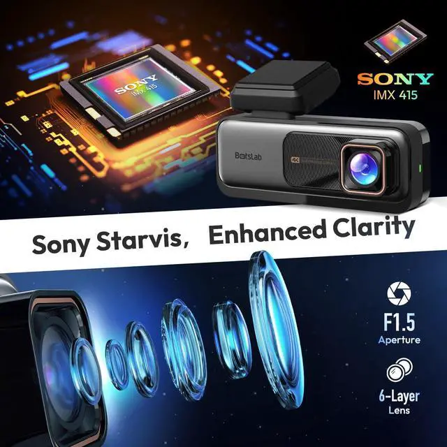 Alt view image 5 of 7 - 4K Dash Cam Front and Rear, 170° Ultra Wide Dashcam with ADAS, Night Vision, 24/7 Parking Mode, Sony IMX415 Sensor, WDR, Free 64GB SD Card, 5G/2.4G WiFi, Built-in GPS, Loop Recording