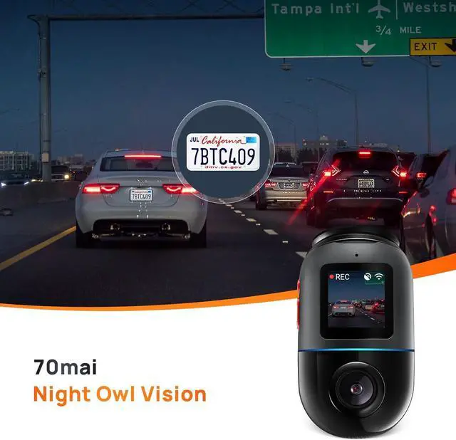 Alt view image 4 of 7 - Dash Cam Omni X200, 360° Rotating, LTE Support, Superior Night Vision,Built-in 128GB eMMC Storage, Built-in GPS, App Control, Time-Lapse Recording, 24H Parking Mode, AI Motion Detection,HDR