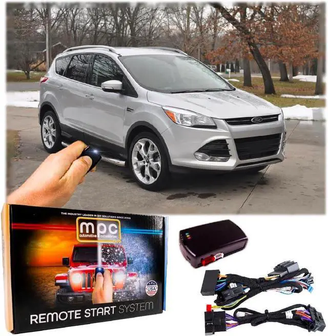 Main image of Remote Start Kit Compatible with Ford Escape 2013 2014 2015 2016 || 100% Plug & Play Harness || NO Wire Splicing! || Press OEM Fob 3X to Start || USA Based Tech Support