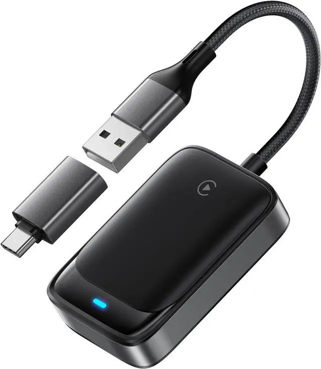 Main image of Wireless CarPlay Adapter for iPhone, Converts Wired to Carplay Wireless Adapter, Compatible with iOS 10+ and Cars from 2016, Mini Size, Plug and Play, Stable Control