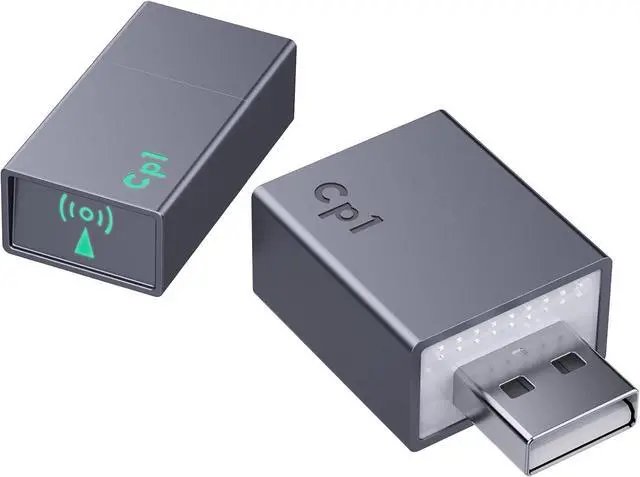 Main image of Wireless CarPlay Adapter for Plug & Play Stable Connection Converts Wired CarPlay to Wireless - Super Mini CarPlay Adapter for Cars from 2016 & iOS 10+ USB A Dark Grey