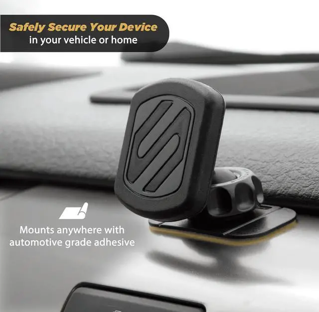 Alt view image 4 of 5 - MAGDM-10PKFLT MagicMount Universal Magnetic Mount Holder for Mobile Devices, Black (Pack of 10)