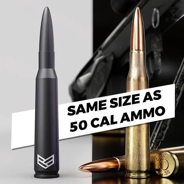 Alt view image 7 of 7 - Bullet Antenna Chevy Silverado & GMC Sierra Trucks - 50 Cal Truck Antenna Accessories - Anti Theft - Carwash Safe - Short Replacement Antenna for Truck (SmartLock)