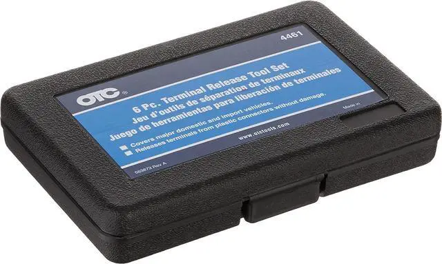 Main image of 4461 6-Piece Automotive Terminal Release Tool Set with Case