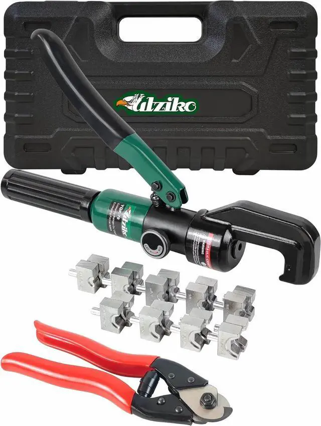 Main image of Hydraulic Crimper Tool for 1/8" 3/16" Stainless Steel Cable Railing Kit Hardware System Fittings, with Cable Cutter