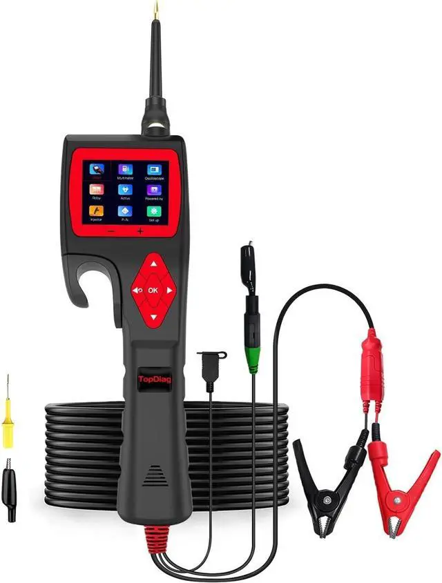 Main image of P200 Power Circuit Probe Kit - Automotive Circuit Tester, Advanced Automotive Electrical System Multimeter, Oscilloscope, Fuel Injector Activator, Short Circuit Finder - 9~30V