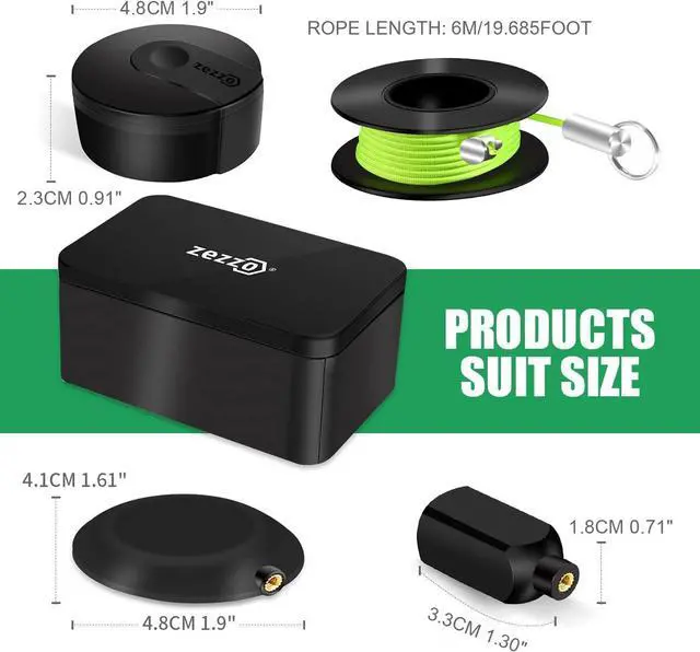 Alt view image 6 of 6 - Magnetic Wiremag Puller,Wire Puller Tool,Fish Tape Wire Pulling System,Wire Cable Wire Fishing Tools Coaxial Electrical Fish Tape Pull Push Kit Behind Indoor Home Office Outdoor Garden Walls