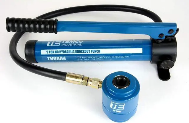 Alt view image 6 of 6 - Hydraulic Knockout Punch TH0004 - Electrical Conduit Hole Cutter Set KO Tool Kit 5 Year Warranty