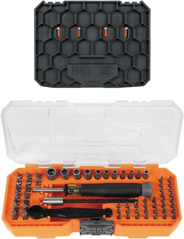 Main image of 80177 MODbox Ratcheting Driver Set with MODbox Case Adapter, Modular Tool System Side Rail Attachment, 65 Piece