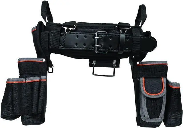 Main image of 55428 Tradesman Pro Electrician's Padded Tool Belt and Tool Pouch Combo for Long-wear Comfort and Durability Size Large