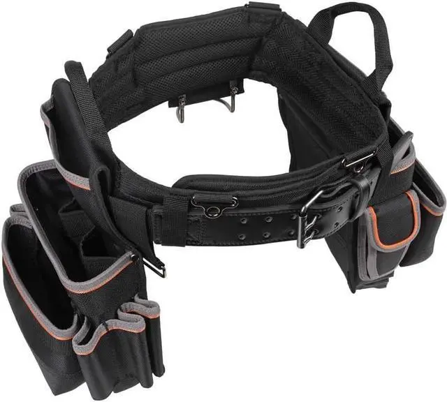 Alt view image 6 of 7 - 55428 Tradesman Pro Electrician's Padded Tool Belt and Tool Pouch Combo for Long-wear Comfort and Durability Size Large