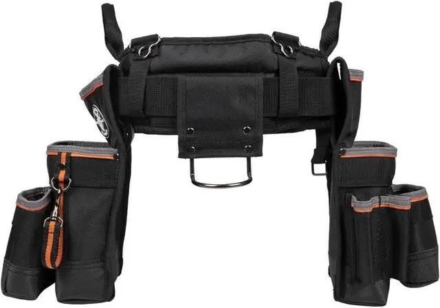 Alt view image 7 of 7 - 55428 Tradesman Pro Electrician's Padded Tool Belt and Tool Pouch Combo for Long-wear Comfort and Durability Size Large