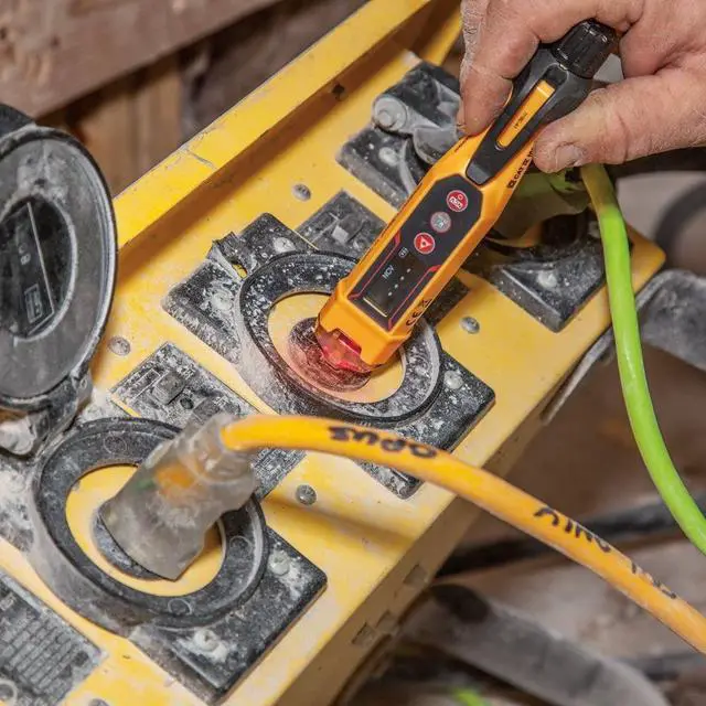 Alt view image 5 of 7 - NCVT-6 Non-Contact Volt Tester, 12 - 1000V AC Pen with Integrated Laser Distance Measure, LED and Audible Alarms, Pocket Clip