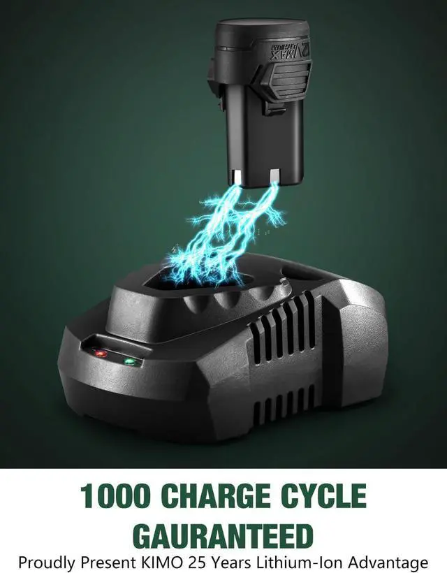 Alt view image 7 of 7 - Cordless Electric Ratchet Wrench Set, 40 Ft-lbs, 400 RPM, 12V Cordless Ratchet Wrench 3/8" w/ 60-Min Charger, 7 Sockets, 1/4" adapter, 2-Pack 2000mAh Lithium-Ion Batteries, Variable Speed Trigger