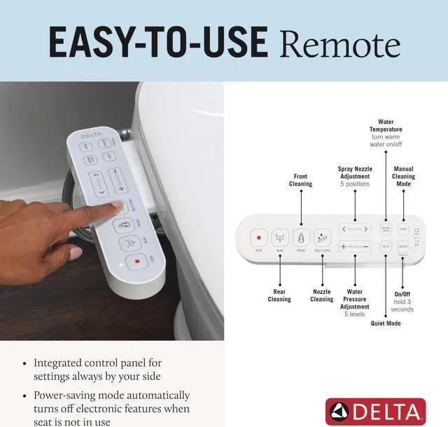 Alt view image 4 of 7 - 893005E-WH Refresh Bidet Toilet Seat, White