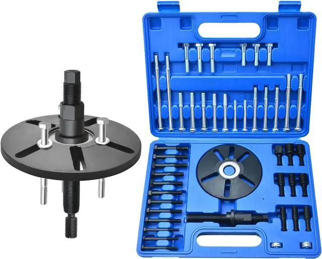 Main image of Harmonic Balancer Puller Removal & Install Tool Kit Flywheel Remover Crankshaft Pulley Removal Installation Set Universal Harmonic Balancer, Gear Pulleys, Steering Wheel Pulling Set