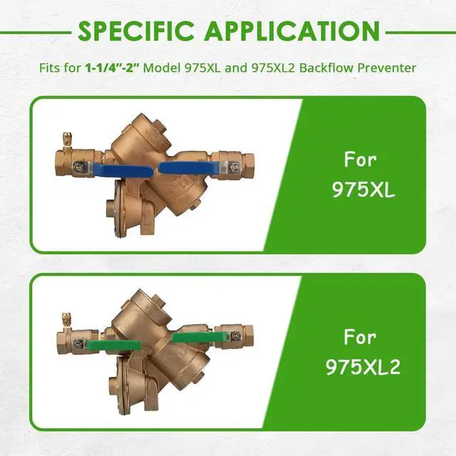 Alt view image 2 of 6 - 1-1/4-2 Complete Repair Kit Replaces for Wilkins 975XL 975XL2 Repair Kit, Compatible with Wilkins Backflow Preventer 975XL 975XL2
