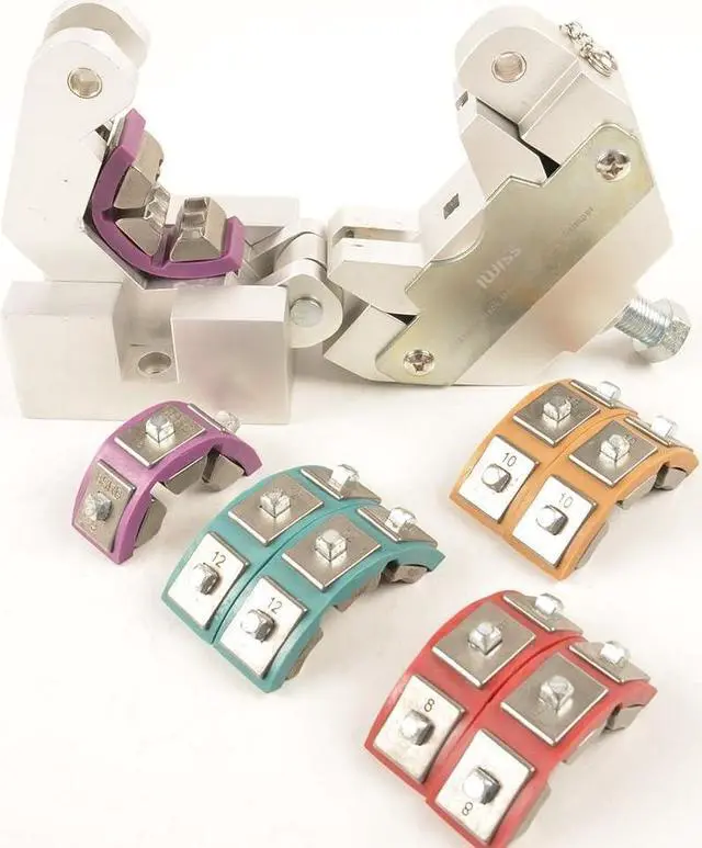 Alt view image 2 of 4 - Manual A/C Hose Crimper Kit includes complete set of dies covering standard hose sizes #6, #8, #10 and #12, 71550, Black