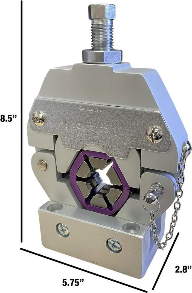 Alt view image 3 of 4 - Manual A/C Hose Crimper Kit includes complete set of dies covering standard hose sizes #6, #8, #10 and #12, 71550, Black