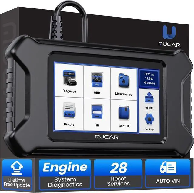 Main image of CS90 OBD2 Scanner Diagnostic Tool, Car Scanner with 28+ Reset Services & Engine System, Scan Tool for Car, Lifetime Free Update