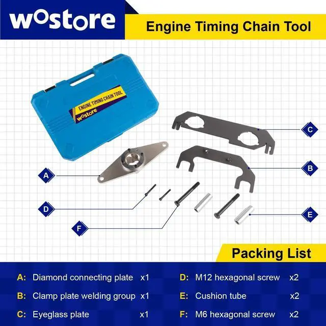 Alt view image 2 of 7 - Replaceable Engine Camshaft Timing Locking Tool kit,Compatible with Land Rover 2.0 Engine Code JLR INGENIUM 14 2.0L Petrol,JLR-303-1630, 1635, 1636