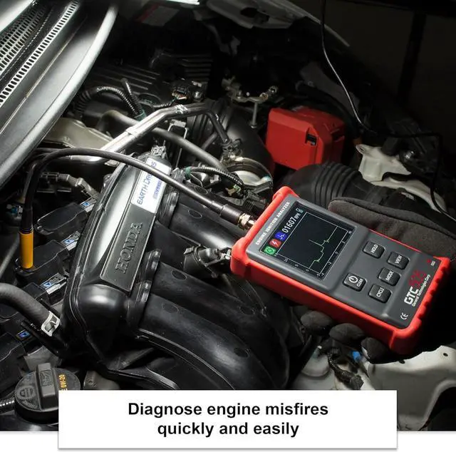 Alt view image 3 of 7 - GTC505 Engine Ignition Analyzer - Spark Diagnostics and Tachometer Readings for Marine, Motorcycle, and Automotive Mechanics, General Technologies Corp