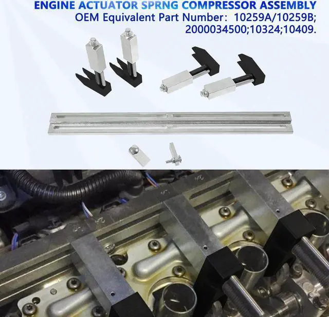 Alt view image 3 of 6 - 10259A 10259B Engine Actuator spring Compressor Assembly Tool Fit for Fiat MultiAir Engine & Turbo Engine 2012-2019 1.4L 16V / Turbo / 2.4L / BF/FB/FF/PF/UF/VM.