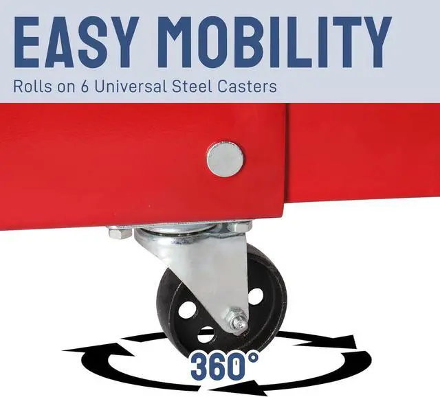 Alt view image 3 of 7 - 2 Ton Engine Hoist Foldable Cherry Picker (Red)