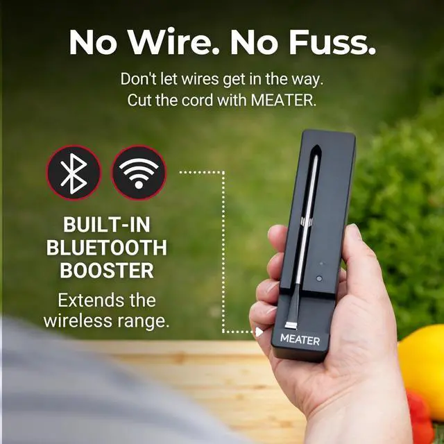 Alt view image 2 of 7 - Smart Bluetooth Wireless Meat Thermometer Digital | 50+ Master Class Recipes in Free App | Internal & Ambient Temp | Ideal for Oven, Grill, Kitchen, BBQ, Smoker, Air Fryer, Sous Vide