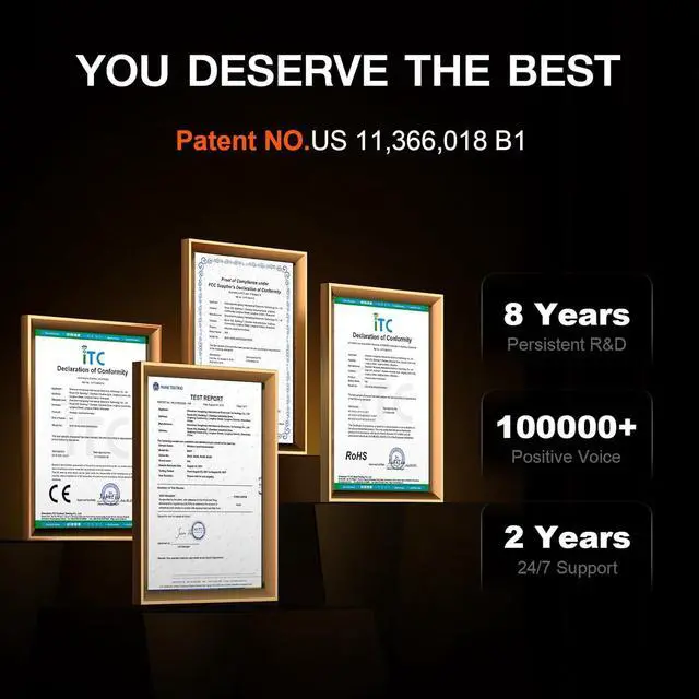 Alt view image 6 of 6 - Thermometer Digital Wireless with 2 Probes, 800FT Long Range Bluetooth Cooking Thermometer, Food Thermometer for Remote Monitoring of Grill, Oven, Smoker, Air Fryer, iOS & Android App