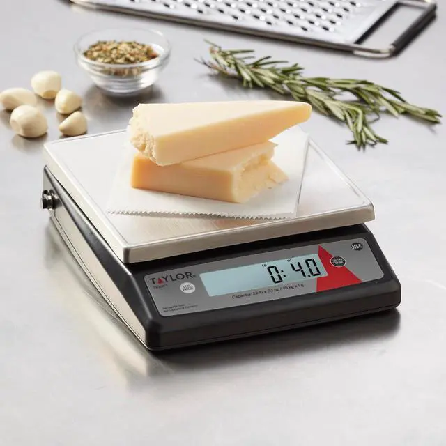 Alt view image 2 of 6 - TE22FT 22-Pound Digital Portion Control Scale, Food Scale for Precise Weight Measuring and Portion Control, Tare and Hold Function, NSF, Stainless Steel Platform