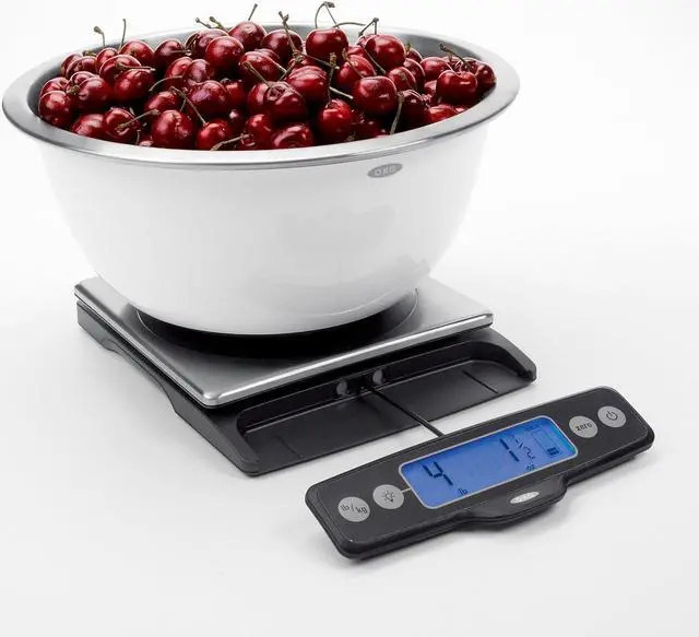 Alt view image 6 of 7 - Good Grips 11 Pound Food Scale with Pull-Out Display, Stainless Steel