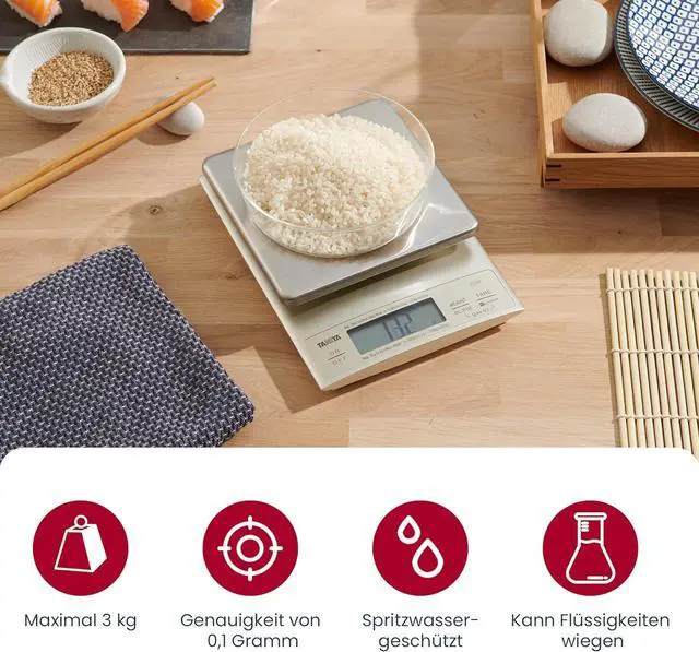 Alt view image 2 of 7 - 3 Kg KD-321 Digital Kitchen Scale, Silver