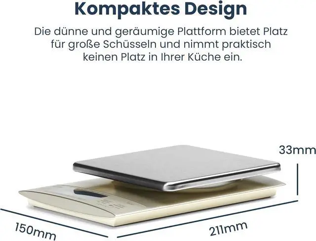 Alt view image 7 of 7 - 3 Kg KD-321 Digital Kitchen Scale, Silver