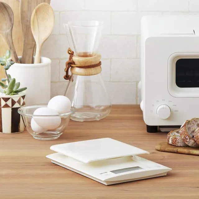 Alt view image 6 of 7 - Cooking ScaleAlso Useful for Making bread0.1g unitHigh accuracyWeighing up to3kgWhiteKD-320-WH