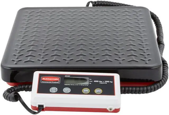 Alt view image 2 of 6 - Commercial Products Digital Receiving Scale, 400-Pound Capacity, Heavy-Duty Non-Skid Shipping and Postal Scale, Food Scale for Kitchen/Restaurant
