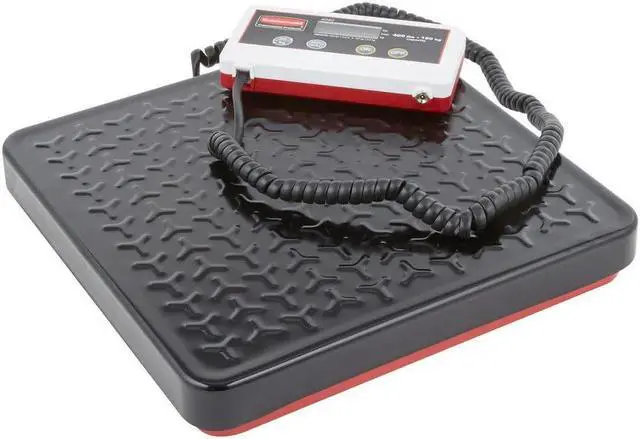 Alt view image 3 of 6 - Commercial Products Digital Receiving Scale, 400-Pound Capacity, Heavy-Duty Non-Skid Shipping and Postal Scale, Food Scale for Kitchen/Restaurant