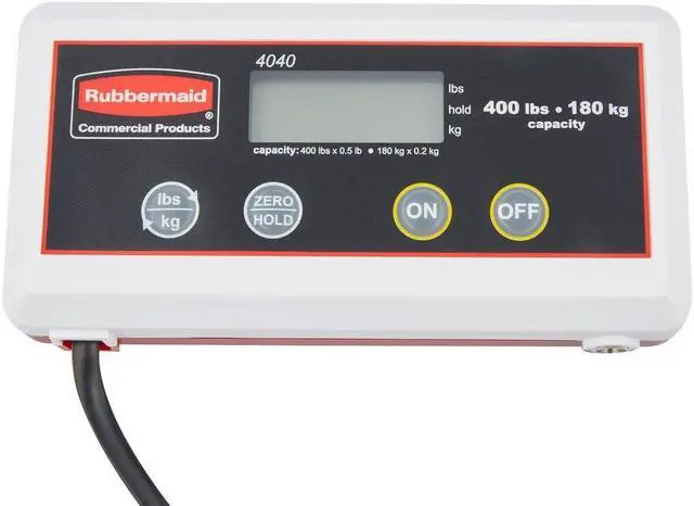 Alt view image 5 of 6 - Commercial Products Digital Receiving Scale, 400-Pound Capacity, Heavy-Duty Non-Skid Shipping and Postal Scale, Food Scale for Kitchen/Restaurant
