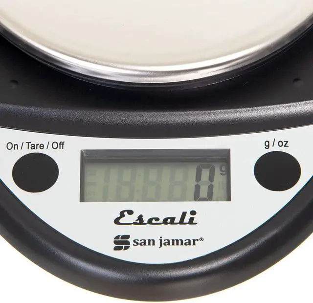 Alt view image 5 of 5 - SCDGP11BK Professional Round Digital Food Kitchen Scale, 11 lb Capacity, Black