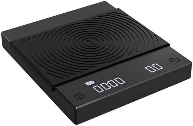 Main image of Black Mirror Basic 2 Coffee Scale with Timer, 2kg/0.1g High Precision Kitchen Scale, Espresso Scale with Flow Rate Function, Digital Coffee Scale for Pour Over Drip Coffee with Silicone Cover