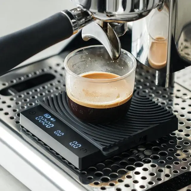 Alt view image 2 of 7 - Coffee Scale, Espresso Scale, Mini Weigh Digital Coffee Scale with Timer 2000 Grams for Coffee, Tea, Food All Black