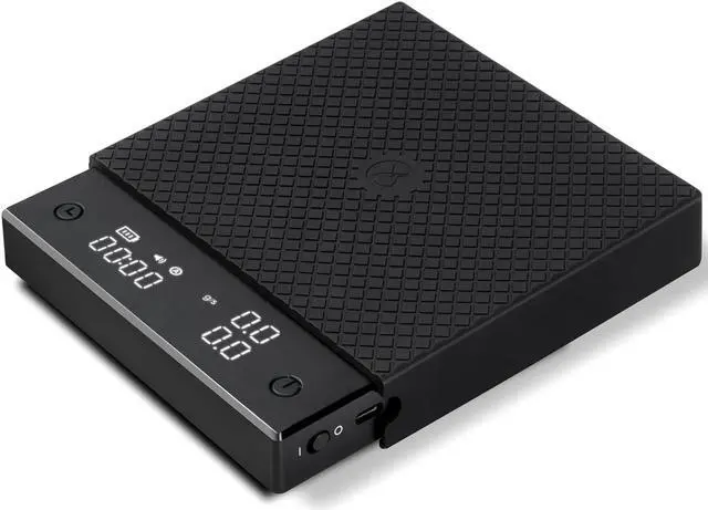 Main image of Black Mirror Basic PRO Coffee Scale with Timer, Flow Rate Measurement, Digital Coffee Scale with 0.1g Precise Graduation, for Espresso Pour Over Drip Coffee, 2000 Grams, Black