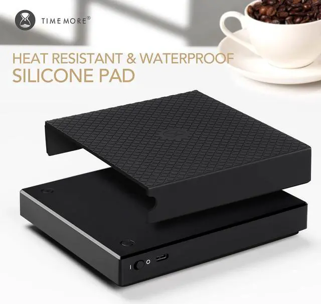 Alt view image 6 of 7 - Black Mirror Basic PRO Coffee Scale with Timer, Flow Rate Measurement, Digital Coffee Scale with 0.1g Precise Graduation, for Espresso Pour Over Drip Coffee, 2000 Grams, Black