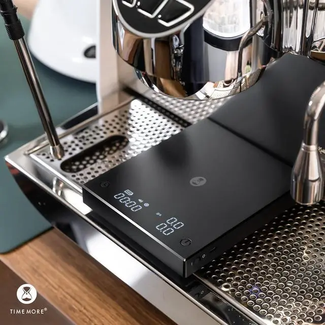 Alt view image 7 of 7 - Black Mirror Basic PRO Coffee Scale with Timer, Flow Rate Measurement, Digital Coffee Scale with 0.1g Precise Graduation, for Espresso Pour Over Drip Coffee, 2000 Grams, Black