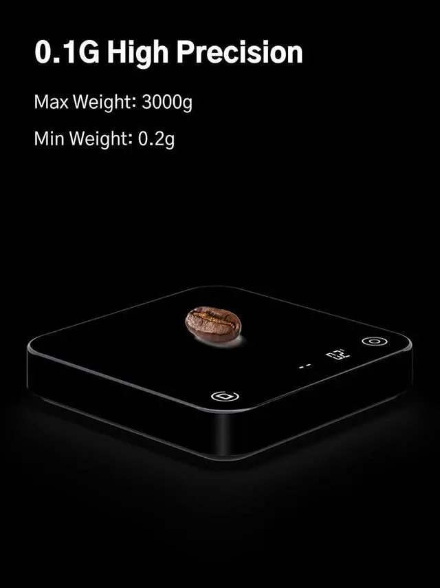 Alt view image 3 of 7 - Coffee Scale - Flow Rate Tracking, Auto-Timing, Smart App Accuracy for Pour-Over and Espresso Coffee (Microbalance Ti)