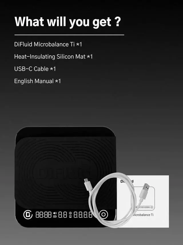 Alt view image 7 of 7 - Coffee Scale - Flow Rate Tracking, Auto-Timing, Smart App Accuracy for Pour-Over and Espresso Coffee (Microbalance Ti)