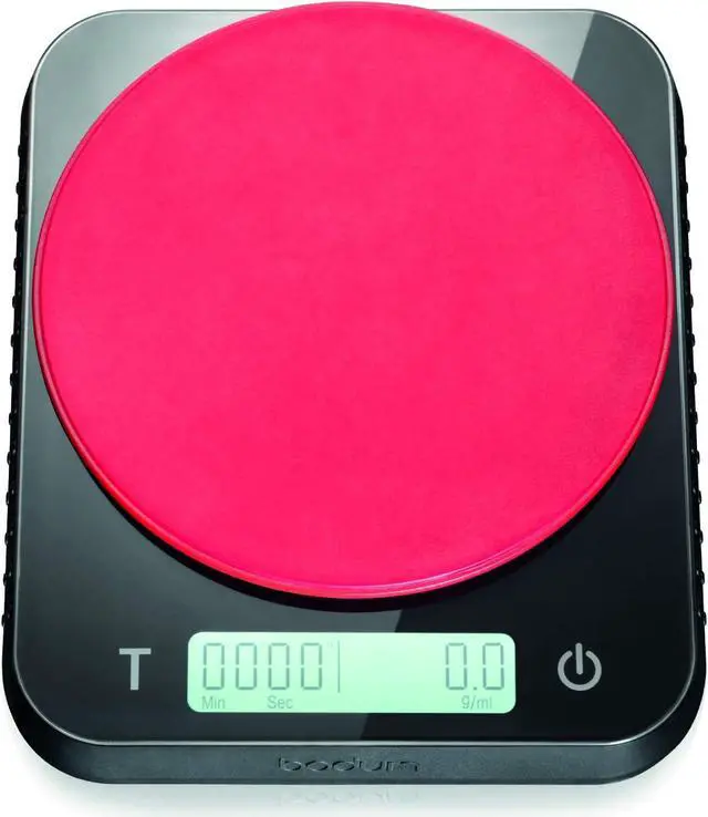 Main image of Barista Coffee and Food Scale with Built-in Timer, 6 in x 5 in, Black